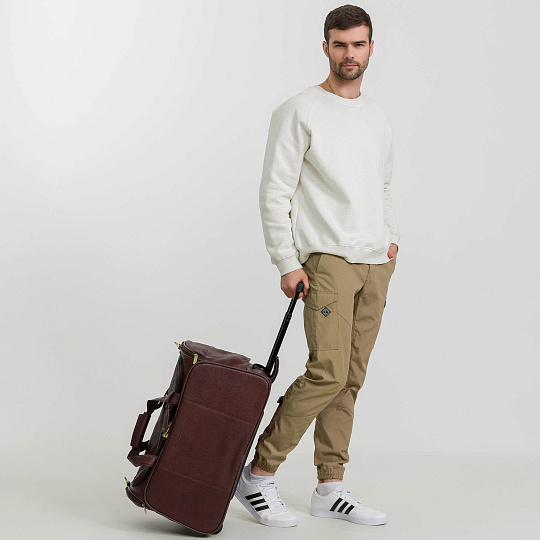 Сумка дорожная на колесах Dr.Koffer из натуральной кожи