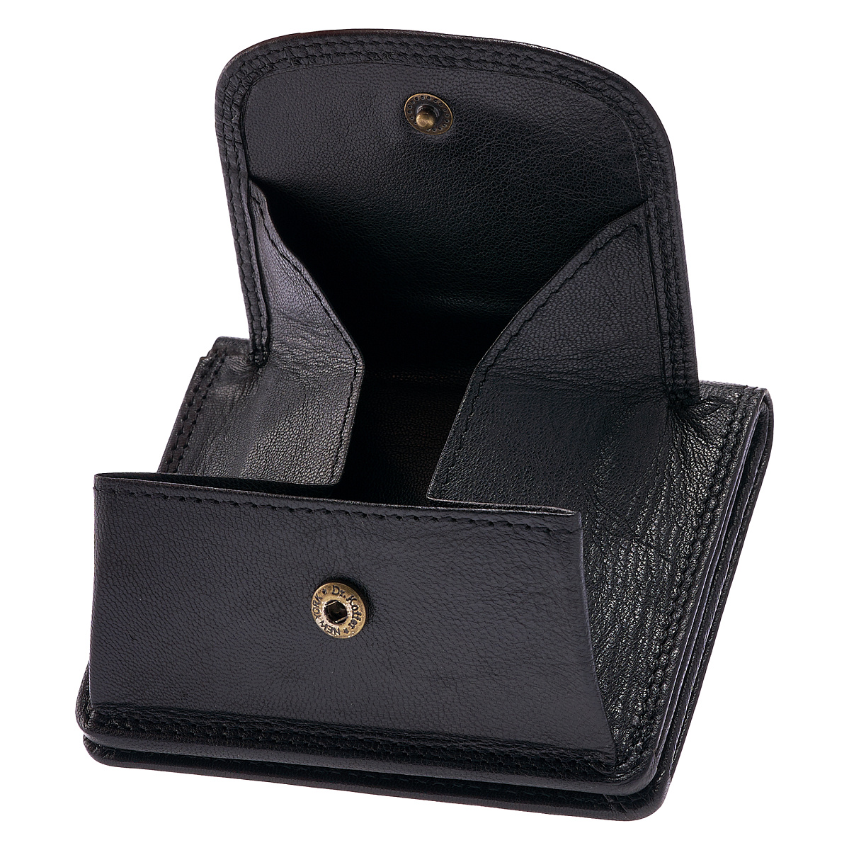 Портмоне Dr.Koffer из натуральной кожи черное