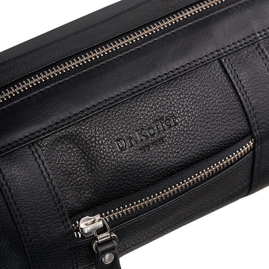Несессер Dr. Koffer из натуральной кожи черный