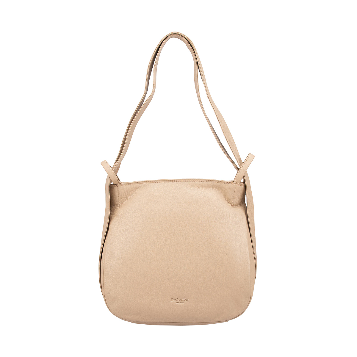 Женская сумка Dr.Koffer из натуральной кожи бежевая