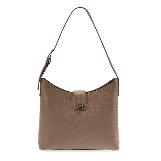 Женская сумка  Dr. Koffer из натуральной кожи бежевая