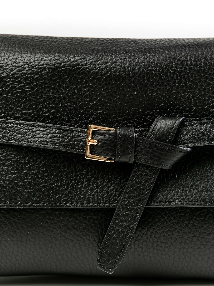 Женская сумка Dr.Koffer из натуральной кожи черная