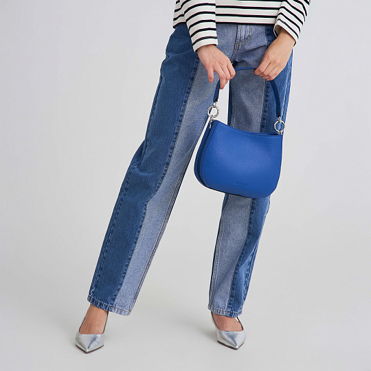 Женская сумка Dr. Koffer из натуральной кожи синяя