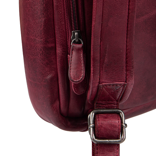 Рюкзак Dr.Koffer из натуральной кожи бордовый
