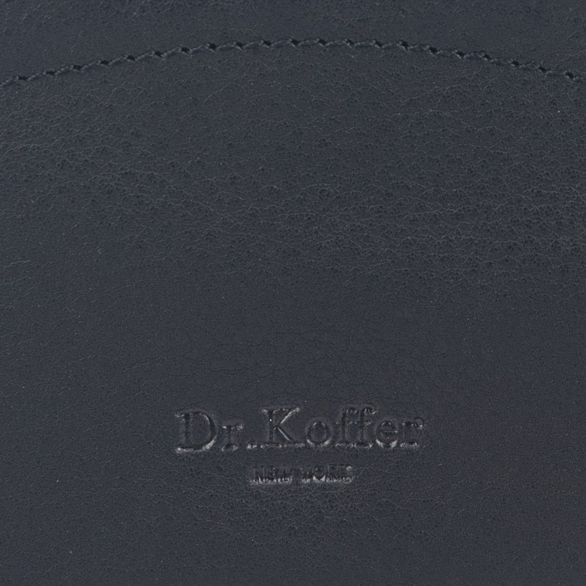 Очечник Dr.Koffer из натуральной кожи чёрный