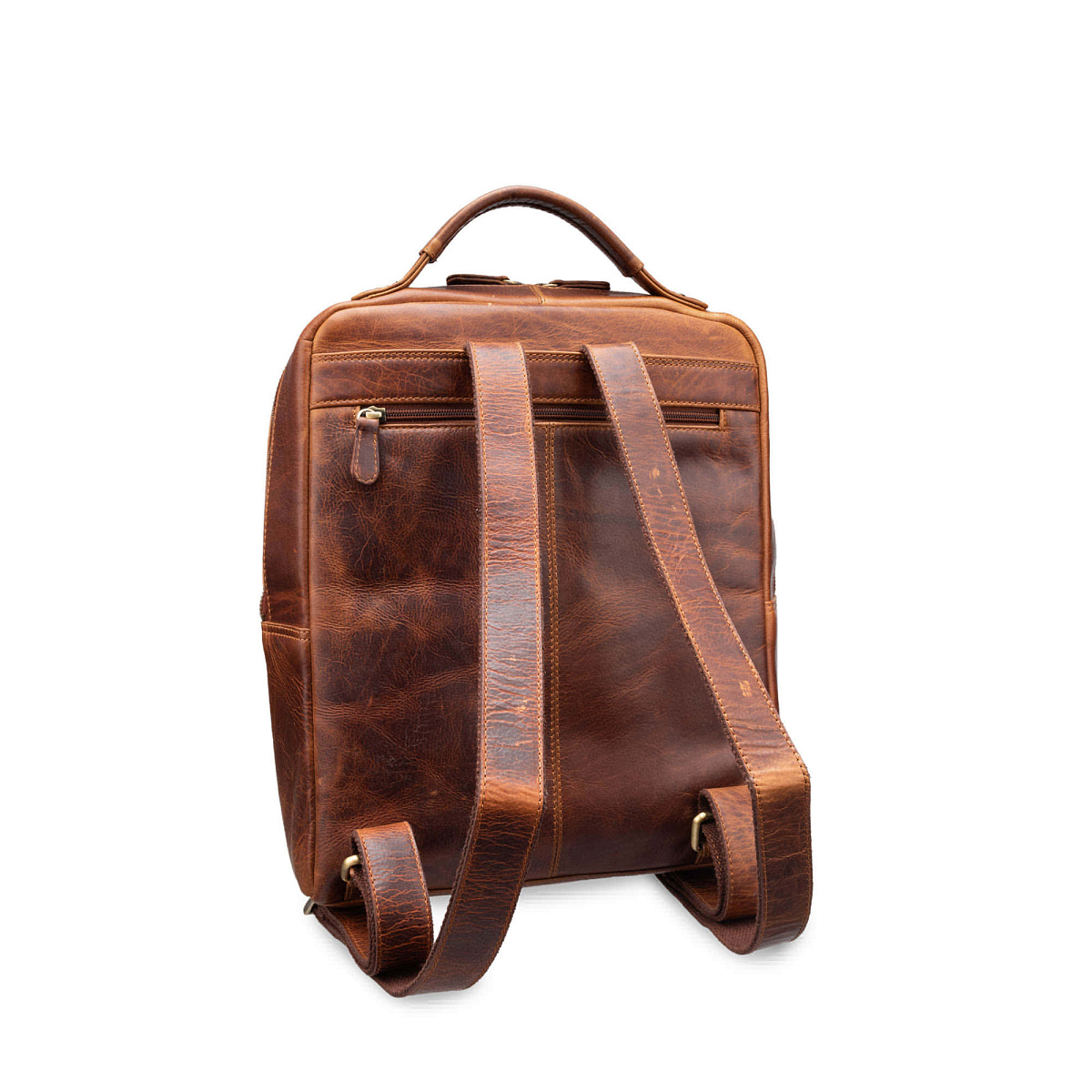 Рюкзак Dr.Koffer из натуральной кожи светло-коричневый