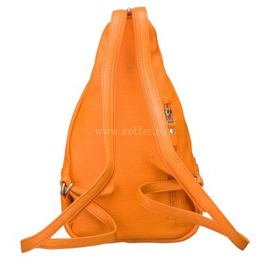 Молодежный рюкзак желтого цвета из натуральной кожи для девушек Dr.Koffer B402384-170-58