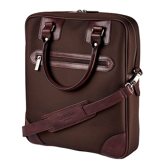 Сумка планшет Dr.Koffer из нейлона и натуральной кожи