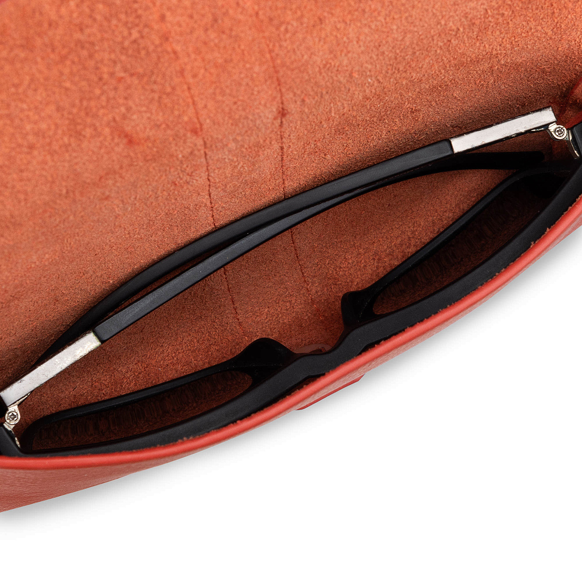 Очечник Dr.Koffer из натуральной кожи оранжевый