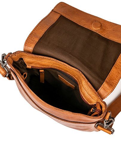 Сумка через плечо Dr.Koffer из натуральной кожи коричневая