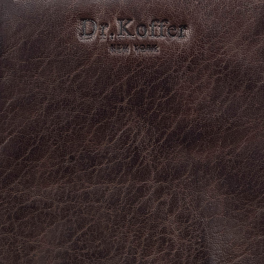 Ключница Dr.Koffer из натуральной кожи темно-коричневая