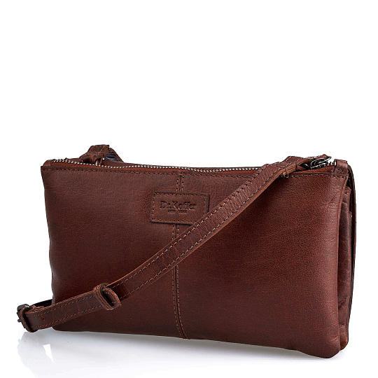 Сумка через плечо Dr.Koffer из натуральной кожи коричневая