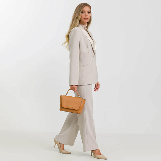 Женская сумка  Dr. Koffer из натуральной кожи коричневая