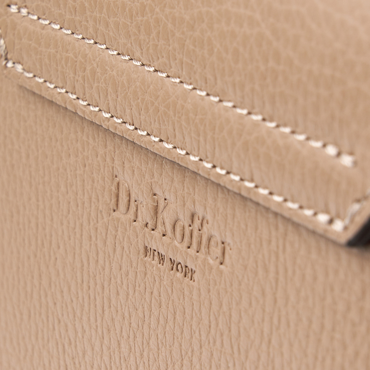 Женская сумка Dr. Koffer из натуральной кожи коричневая