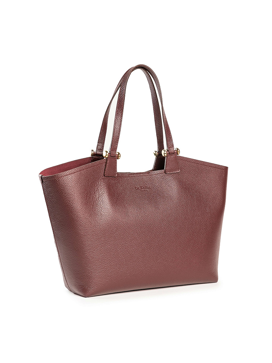 Женская сумка Dr. Koffer из натуральной кожи бордовая