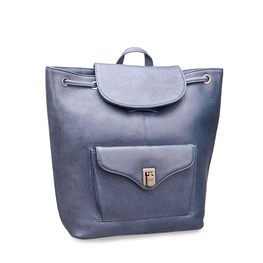 Рюкзак Dr.Koffer из натуральной кожи синий