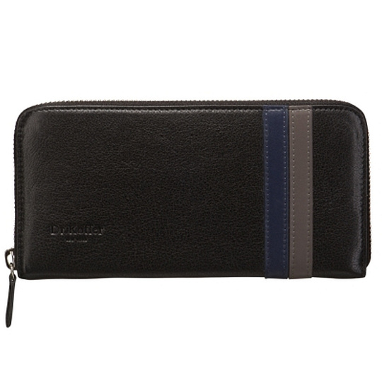 Портмоне Dr.Koffer из натуральной кожи черное