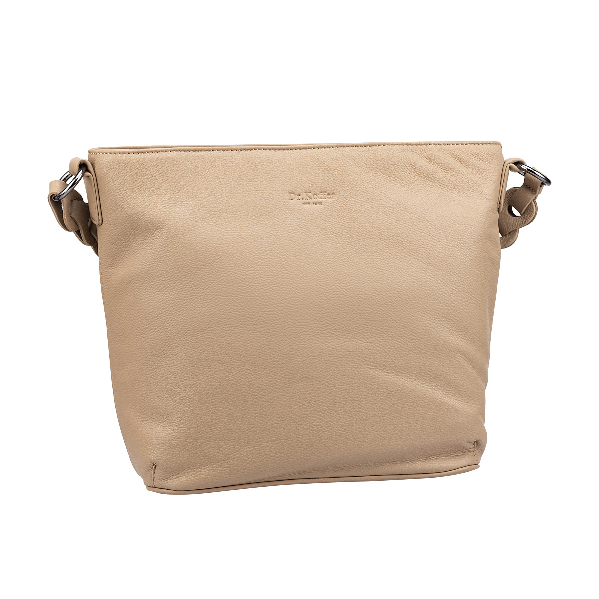 Женская сумка Dr.Koffer из натуральной кожи бежевая