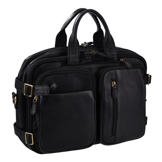 Сумка-рюкзак для документов черная Dr.Koffer B402782-248-04