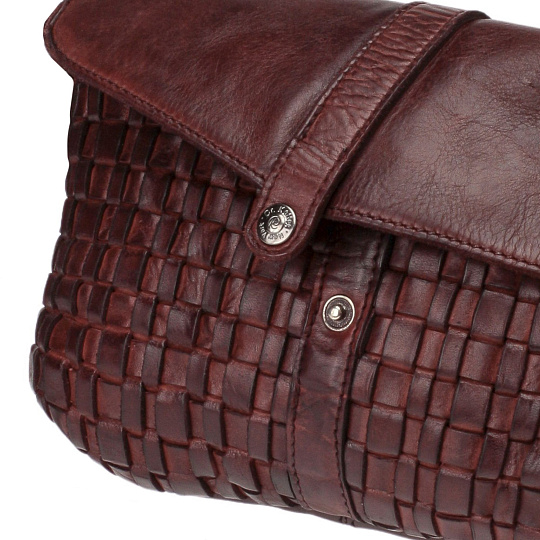 Сумка через плечо Dr.Koffer из натуральной кожи коричневая