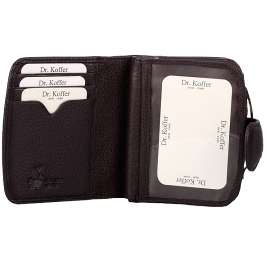 Кошелек Dr.Koffer из натуральной кожи коричневый