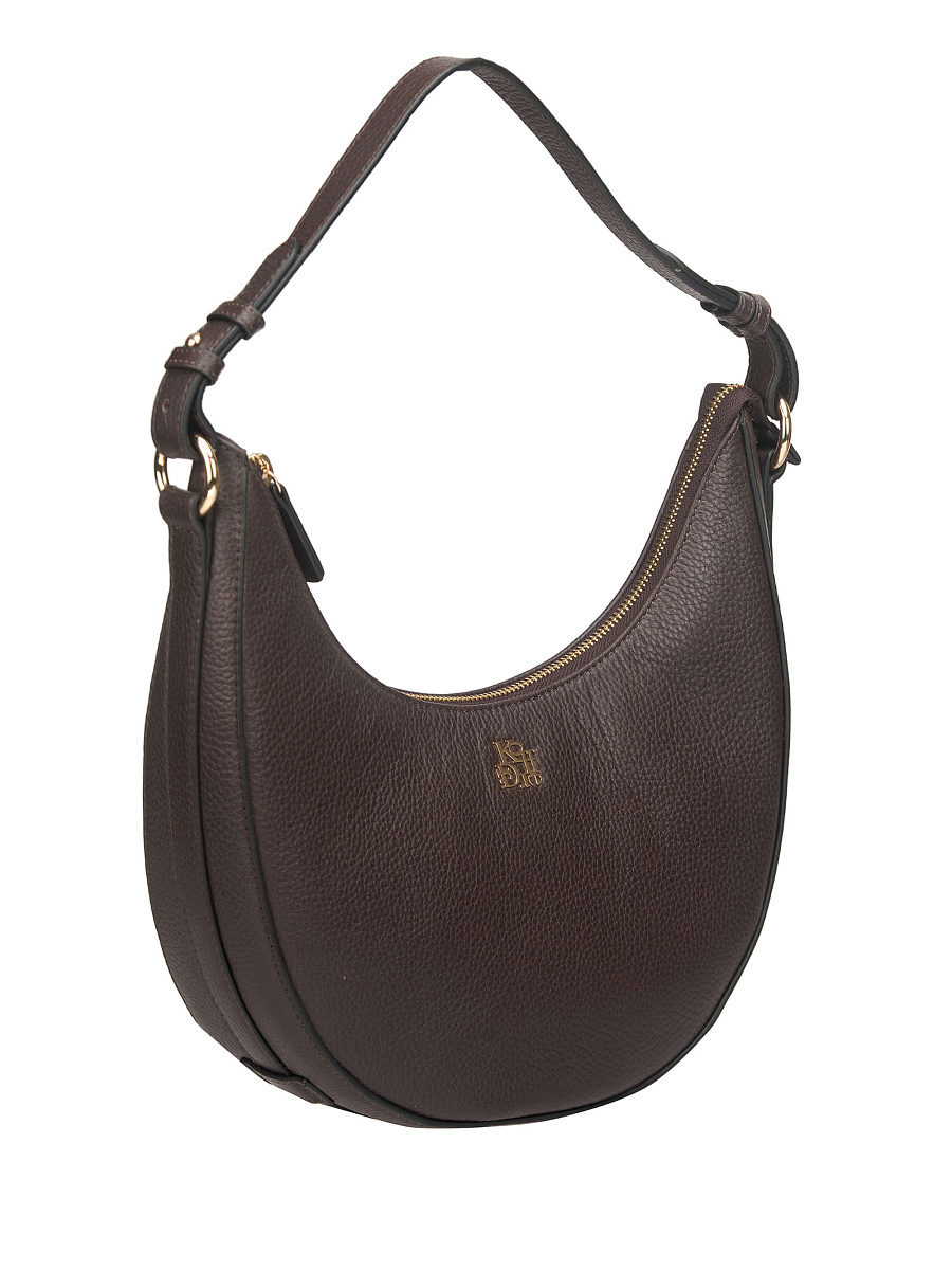 Женская сумка Dr. Koffer из натуральной кожи коричневая