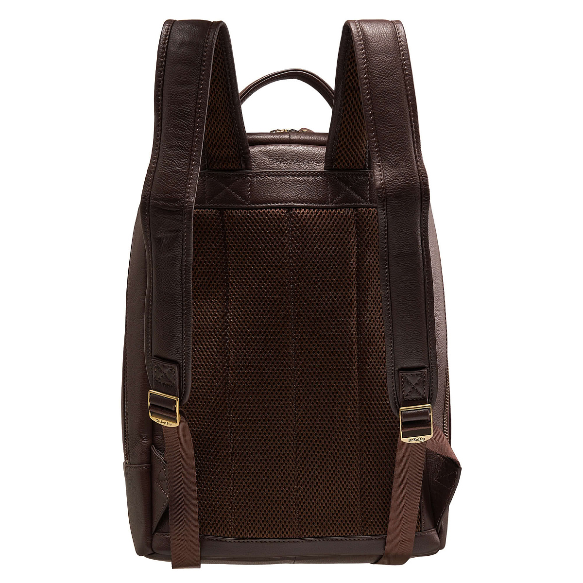 Рюкзак Dr.Koffer из натуральной кожи темно-коричневый
