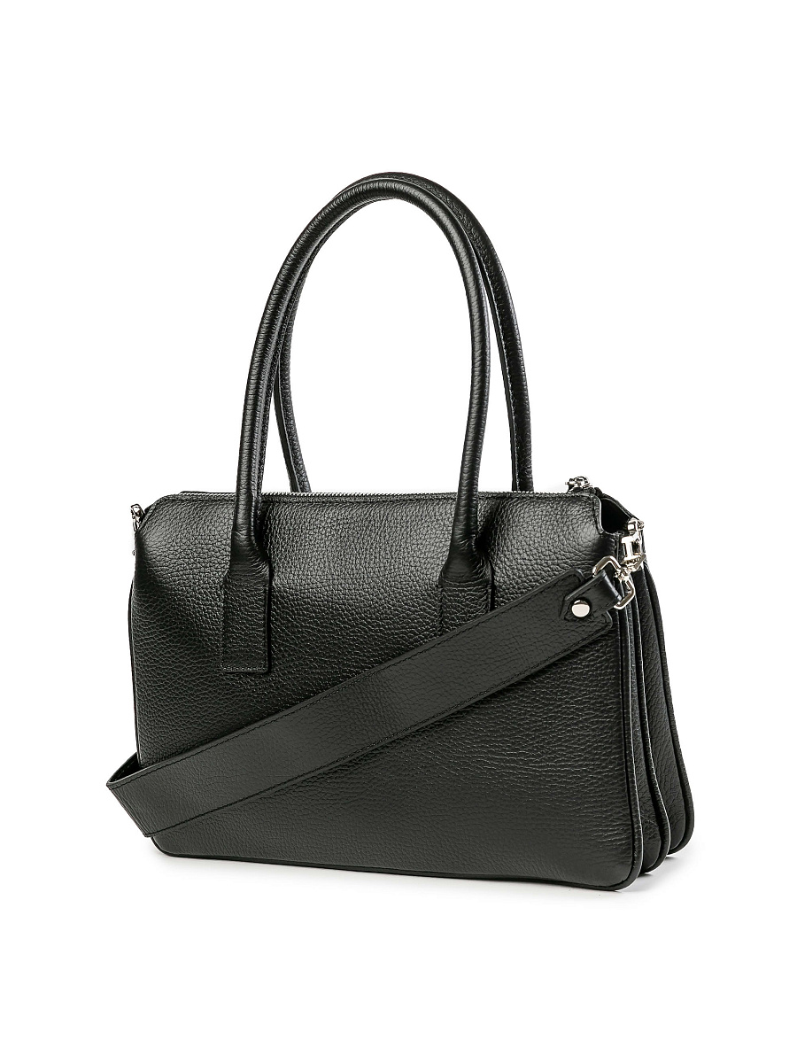 Женская сумка Dr.Koffer из натуральной кожи черная