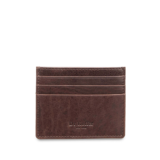 Кредитница Dr.Koffer из натуральной кожи коричневая