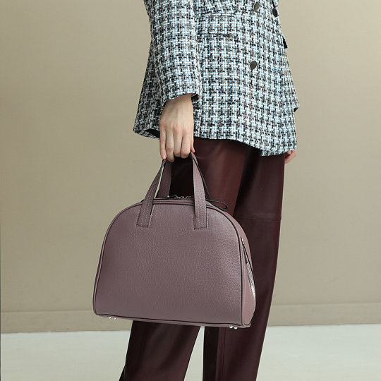 Женская сумка Dr. Koffer из натуральной кожи розовая