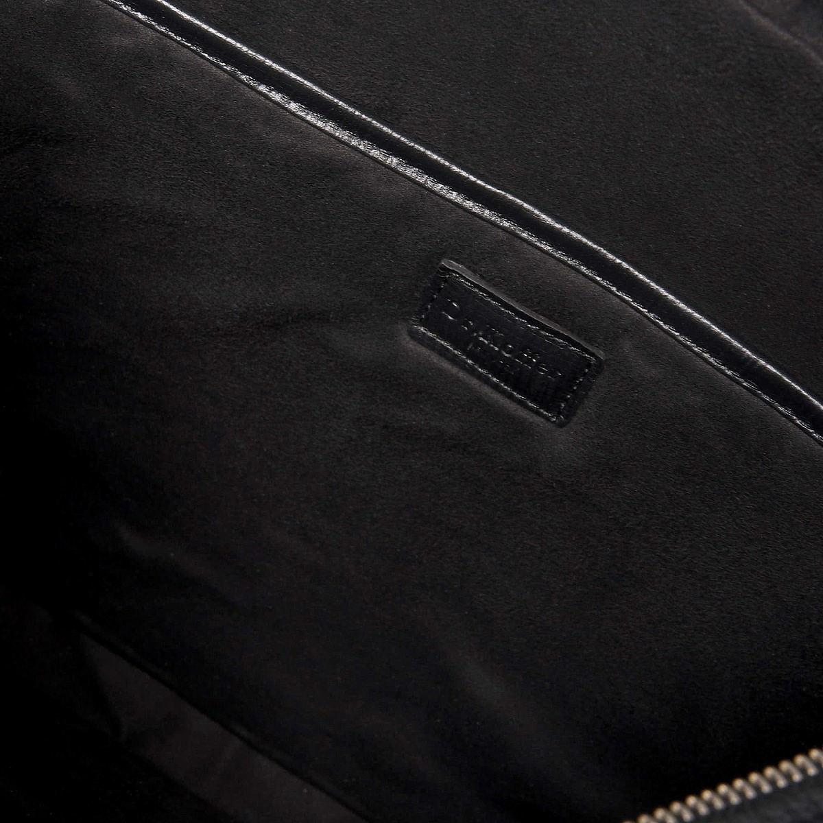 Деловая сумка Dr.Koffer из натуральной кожи черная