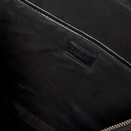 Деловая сумка Dr.Koffer из натуральной кожи черная