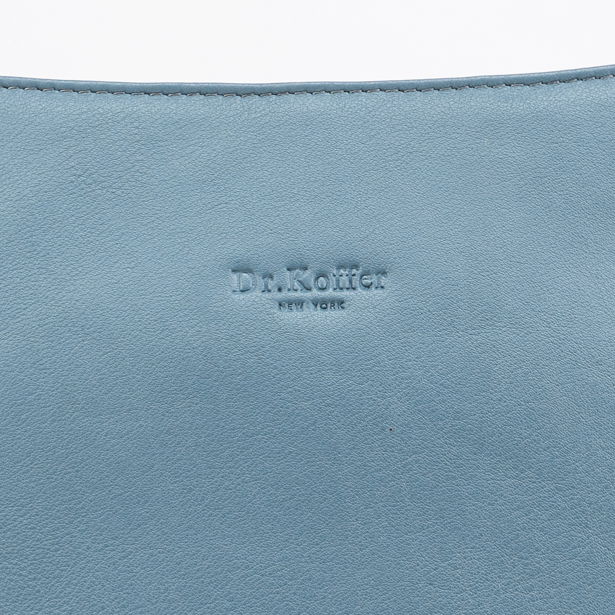 Женская сумка Dr.Koffer из натуральной кожи голубая