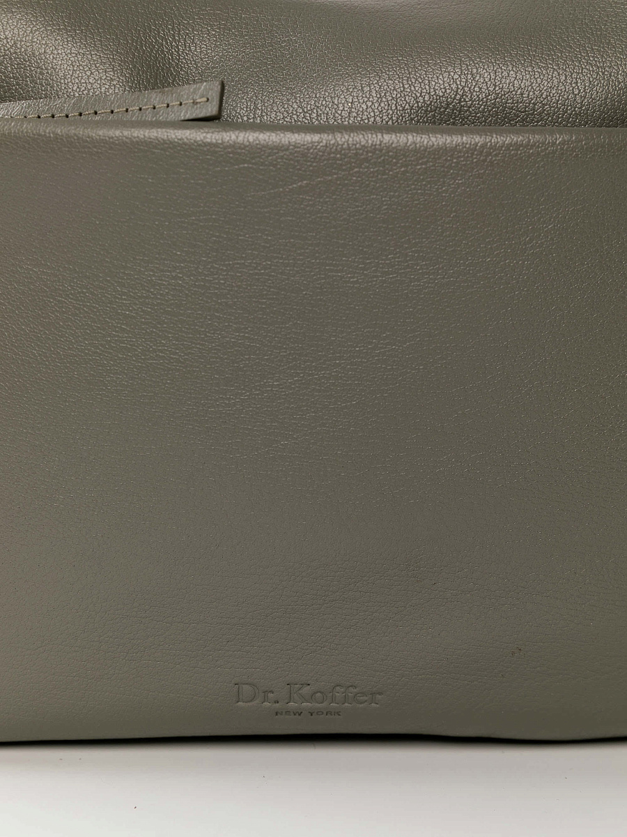 Женская сумка Dr.Koffer из натуральной кожи серая