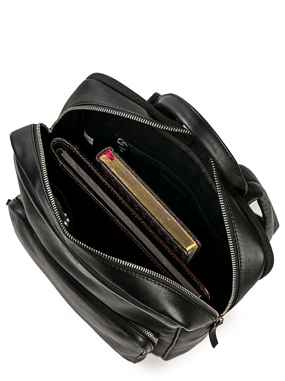 Рюкзак Dr.Koffer из натуральной кожи черный