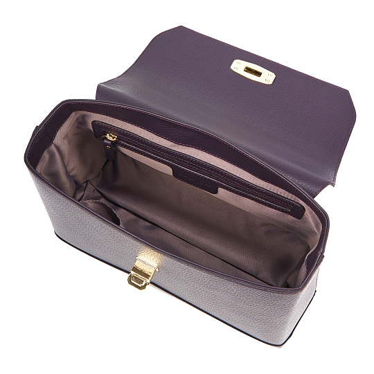 Женская сумка  Dr. Koffer из натуральной кожи фиолетовая