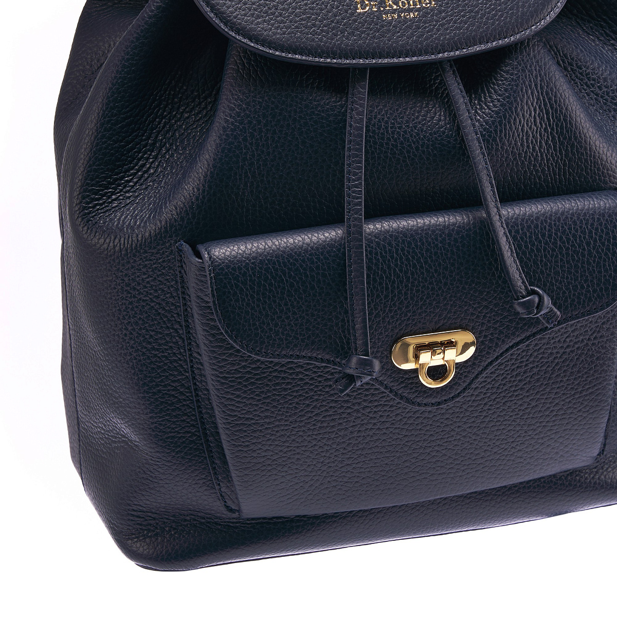Рюкзак Dr. Koffer из натуральной кожи синий