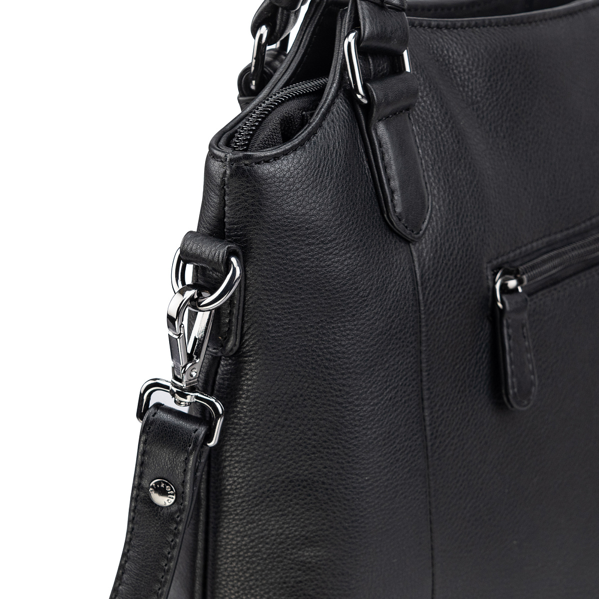 Женская сумка Dr.Koffer из натуральной кожи чёрная