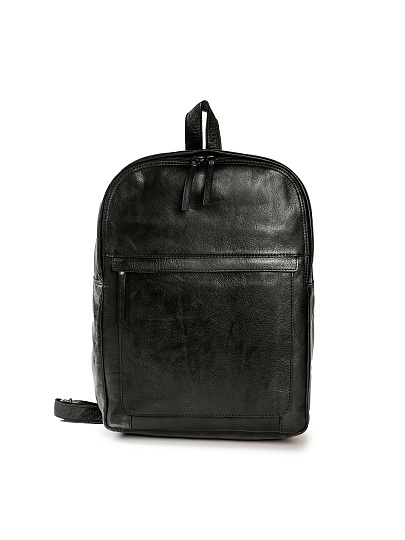 Рюкзак Dr.Koffer из натуральной кожи черный