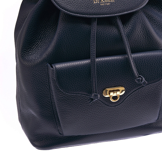 Рюкзак Dr. Koffer из натуральной кожи синий
