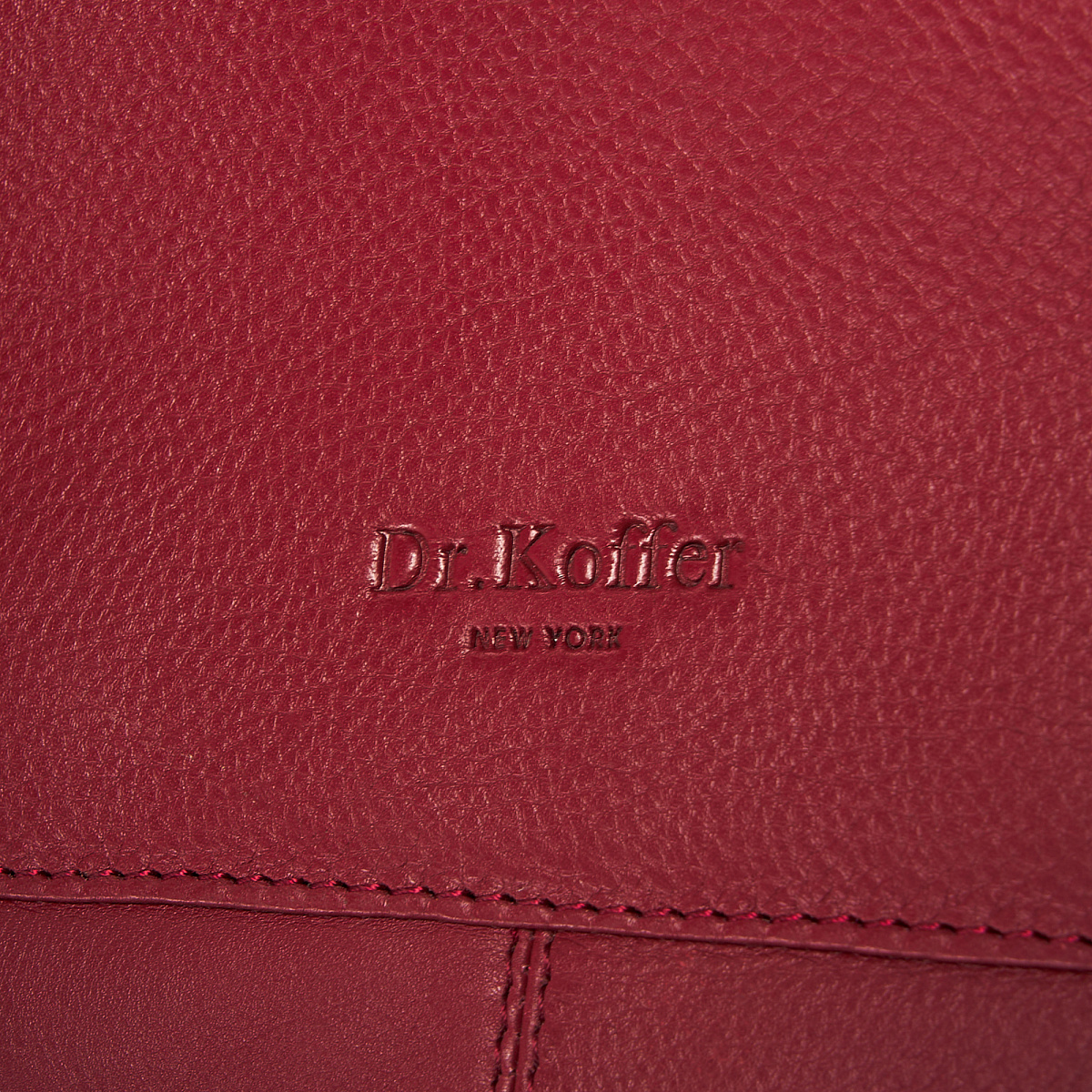 Женская сумка Dr. Koffer из натуральной кожи бордовая
