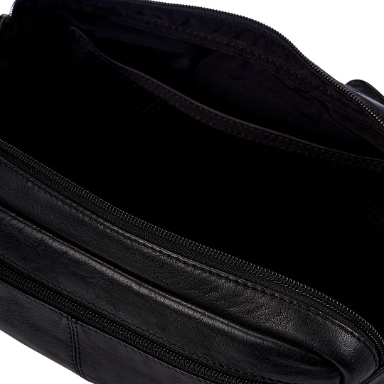 Несессер Dr. Koffer из натуральной кожи черный