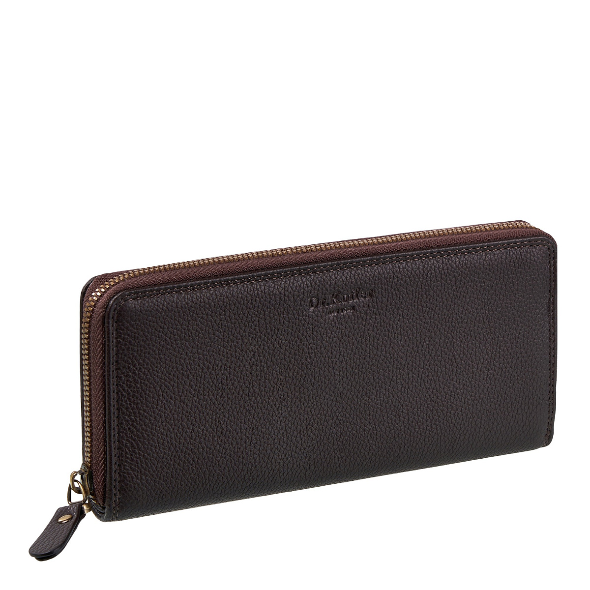 Портмоне Dr.Koffer из натуральной кожи коричневое