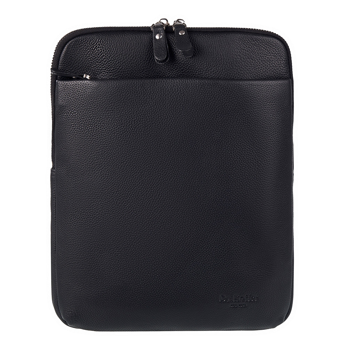 Сумка через плечо Dr.Koffer из натуральной кожи черная