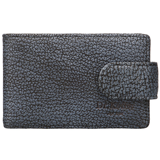 Визитница Dr.Koffer из натуральной кожи черная