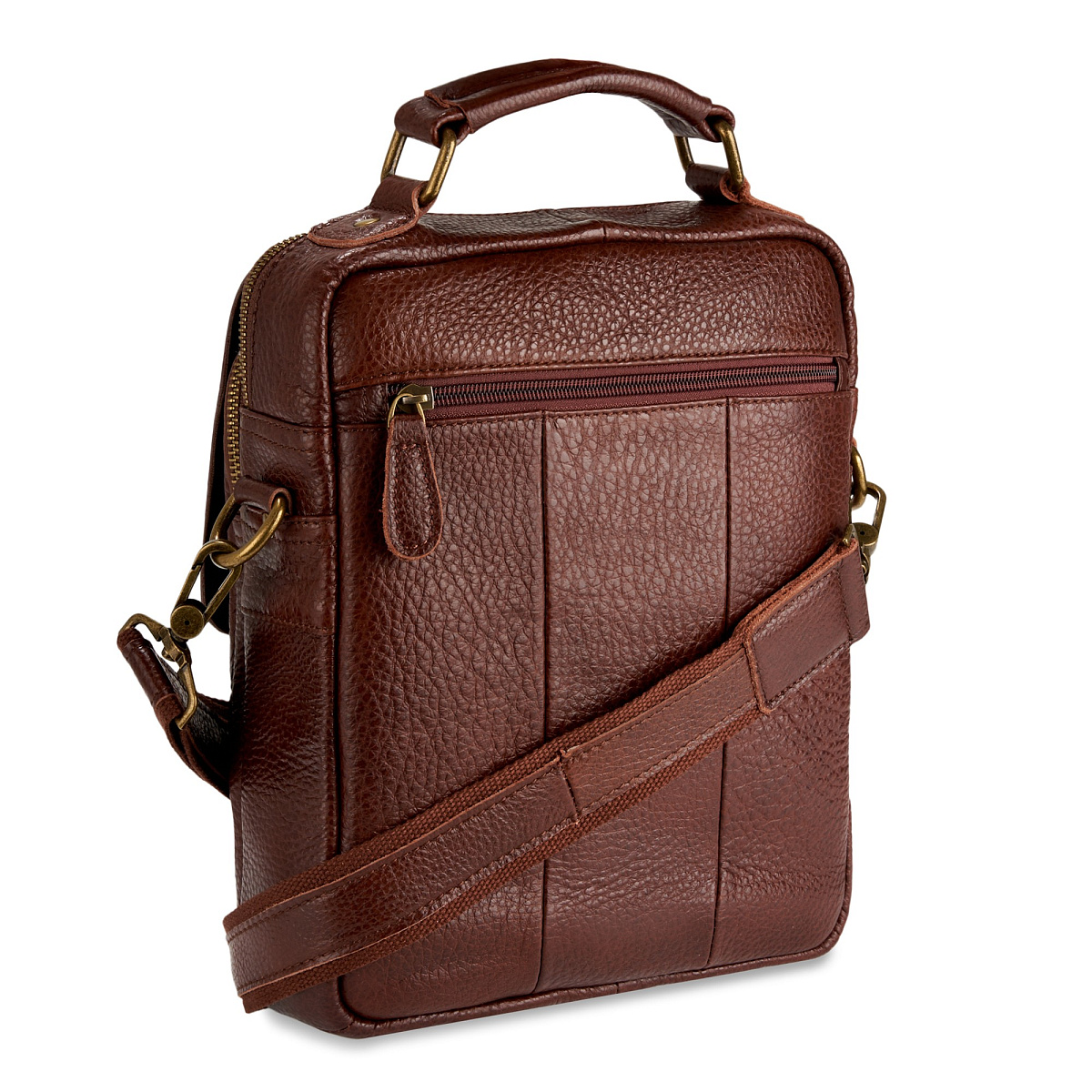 Сумка через плечо Dr.Koffer из натуральной кожи коричневая