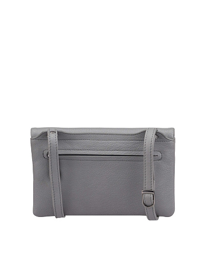 Сумка через плечо Dr.Koffer из натуральной кожи серая