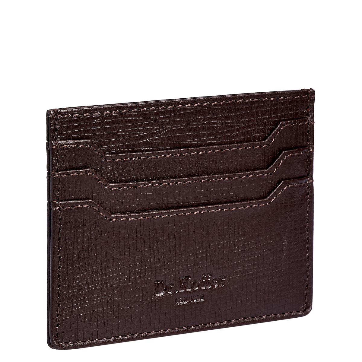 Кредитница Dr.Koffer из натуральной кожи коричневая