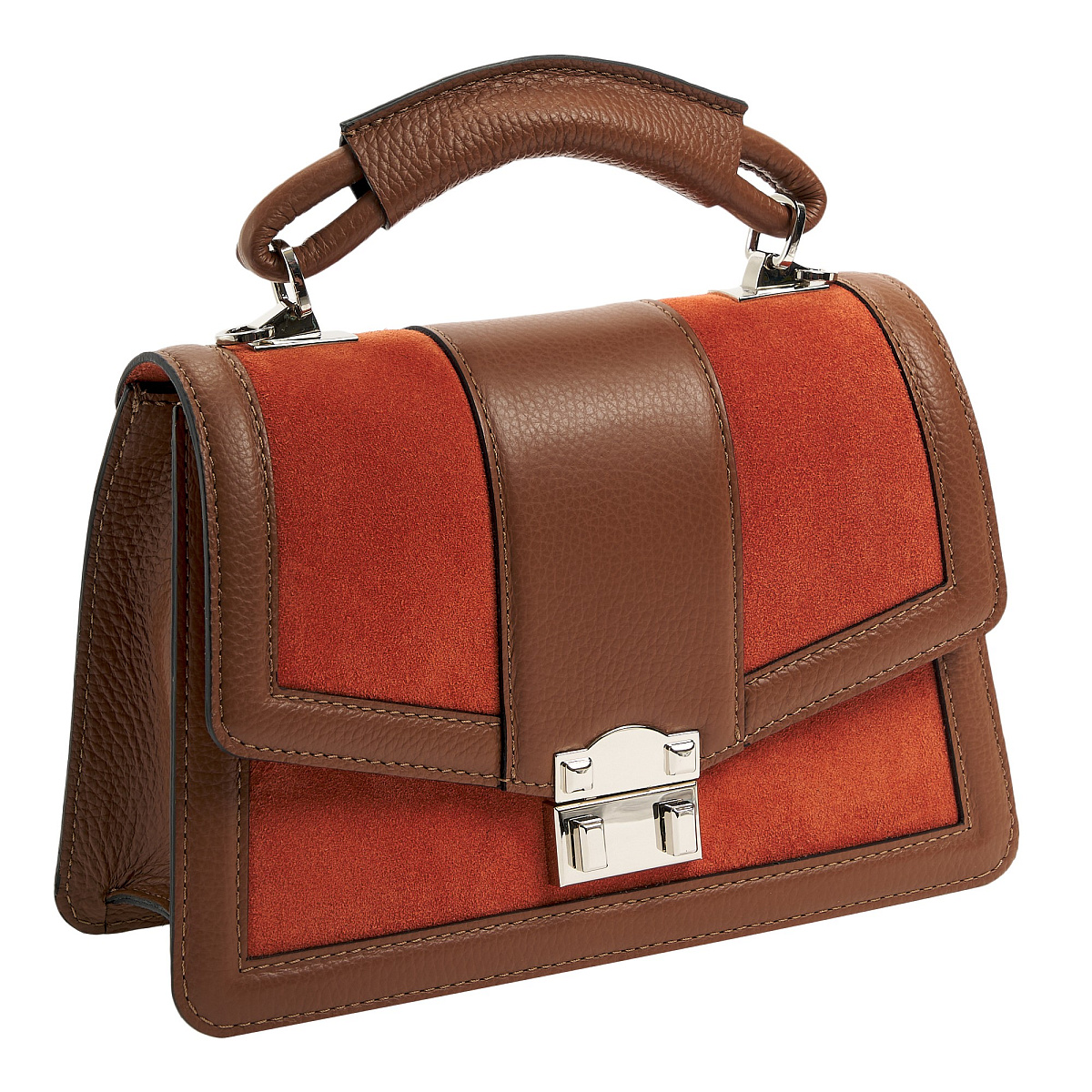 Женская сумка Dr. Koffer из натуральной кожи коричневая