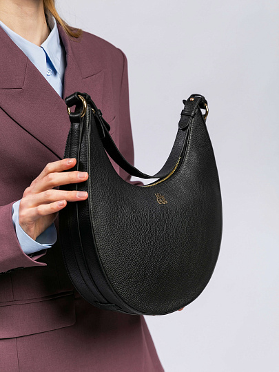 Женская сумка Dr. Koffer из натуральной кожи черная